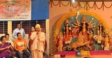 Durga puja festivity grip Arunachal