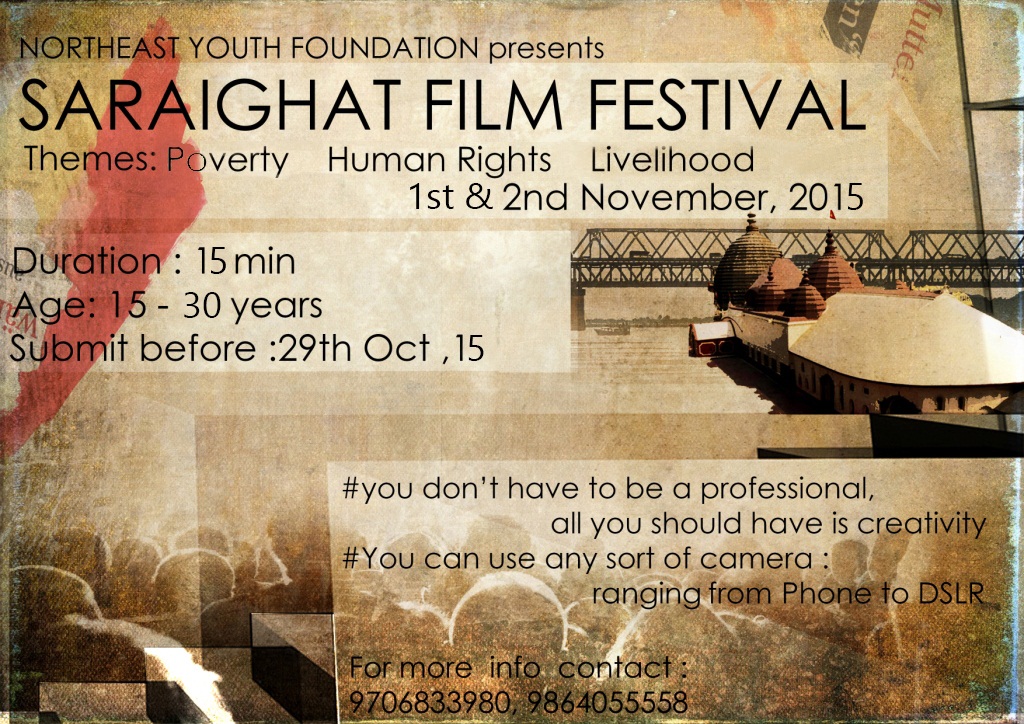 Saraighat film fest from Nov 1