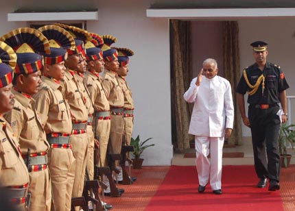 Newly appointed Governor of Assam Shiv Charan Mathur