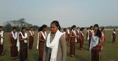 Girl's self defense training begins