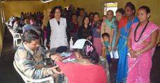 Health camp at Saralpara 