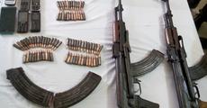 Six arrested with arms
