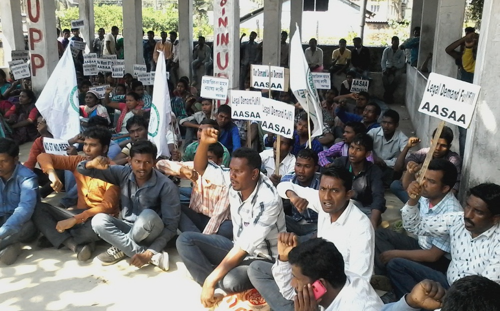 AASAA stages dharna in Kokrajhar