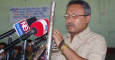 Mrinal Hazarika speaks at Niryatan Birodhi Oikya Mancha