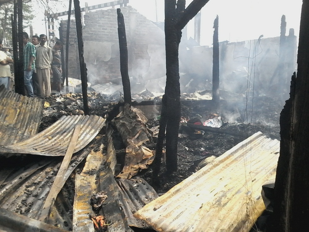 Fakiragram bazar turn into ashes