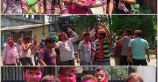 Holi celebrated at Tangla