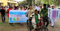 Voters awareness campaign by specially abled people in Udalguri