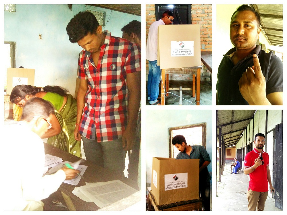 Peacefull polling in Patasharkhuchi