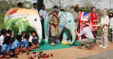 A Royal Couple, Orphaned Animals and a Painted Elephant
