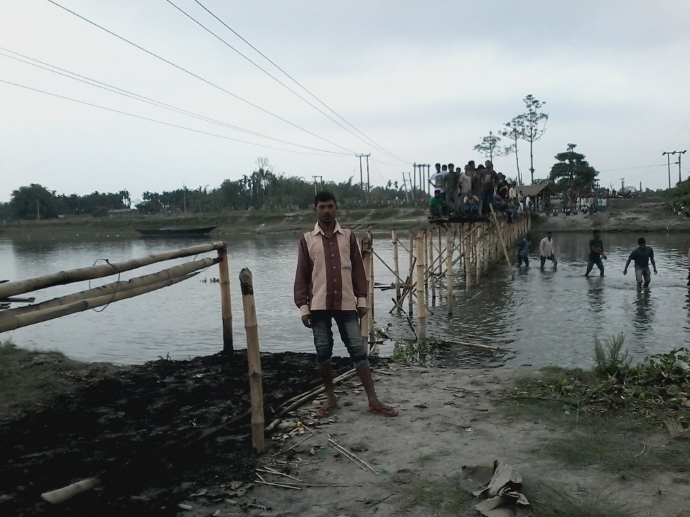 Bamboo bridge torch led public protest in Kokrajhar