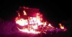 Liquor shops set afire 