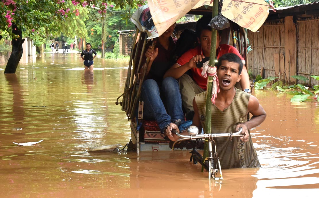Heavy downpour havoc in Guwahati 