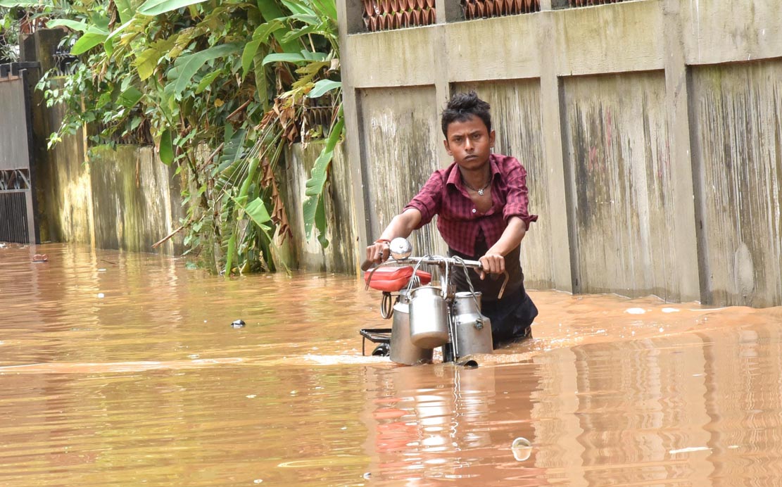Heavy downpour havoc in Guwahati 