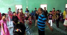 Children's drama workshop at Kalaigaon