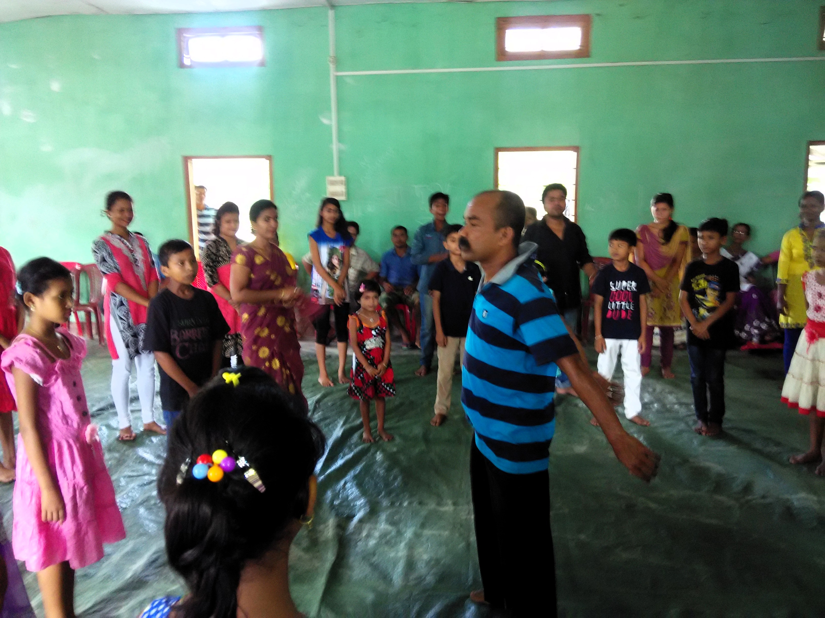 Children's drama workshop at Kalaigaon