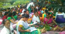 Anganwadi workers demand salary hike