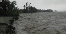 Flood waters inundate areas in Saralpara