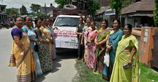 Women groups send relief materials to Majuli