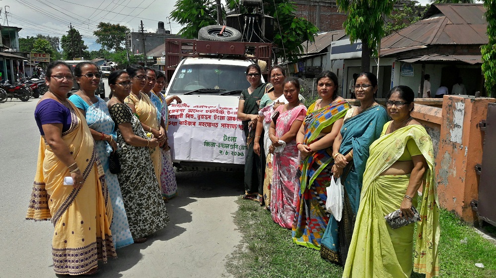 Women groups send relief materials to Majuli