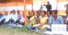 Dharna in Dispur for AIIMS at Raha