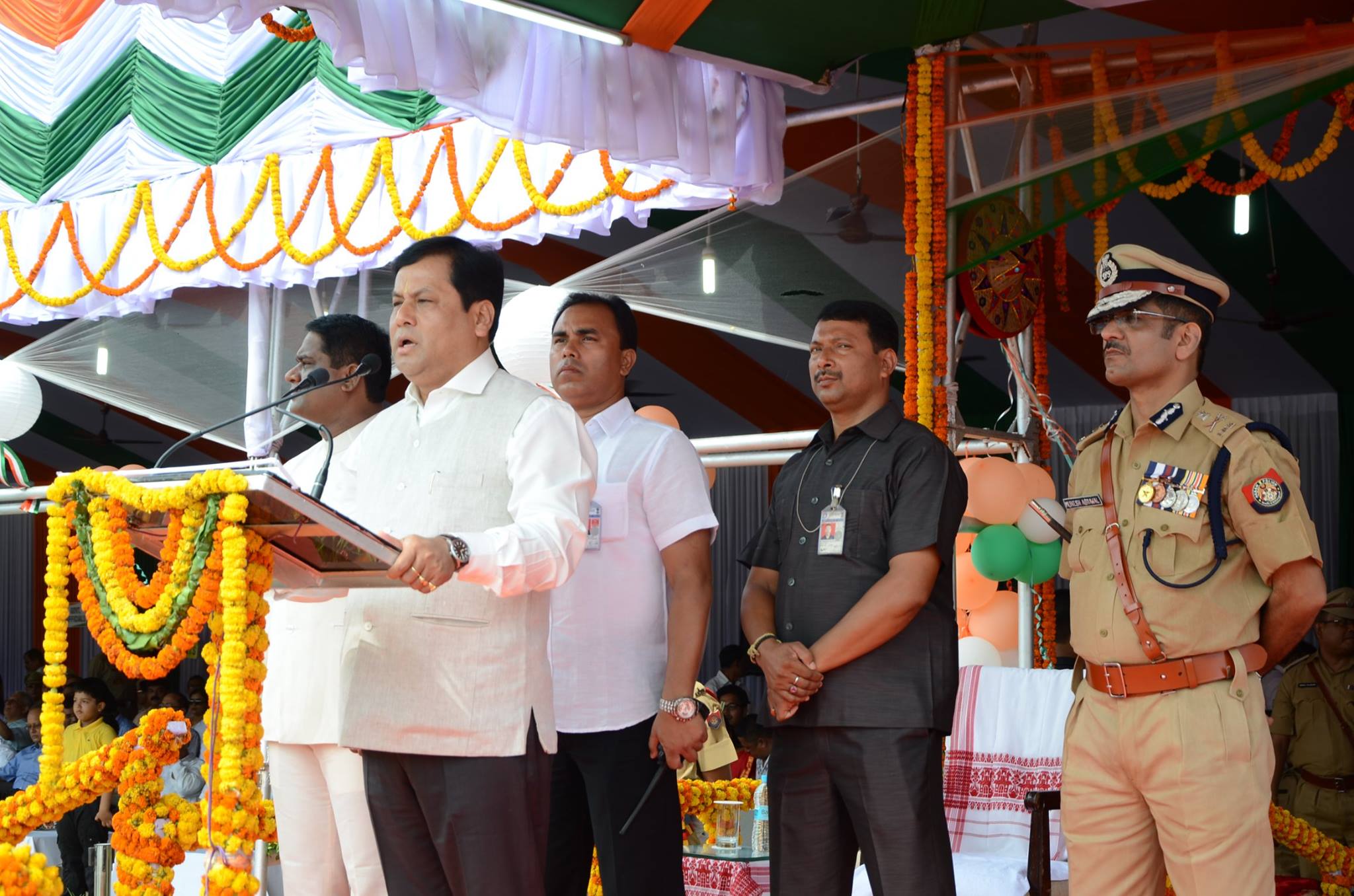 ULFA(I) diktat defied; tricolor fluttering
