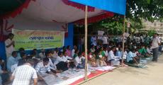 Raha resumes AIIMS dharna
