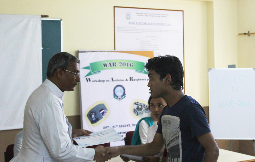Workshop on Arduino and Raspberry Pi at ADBU