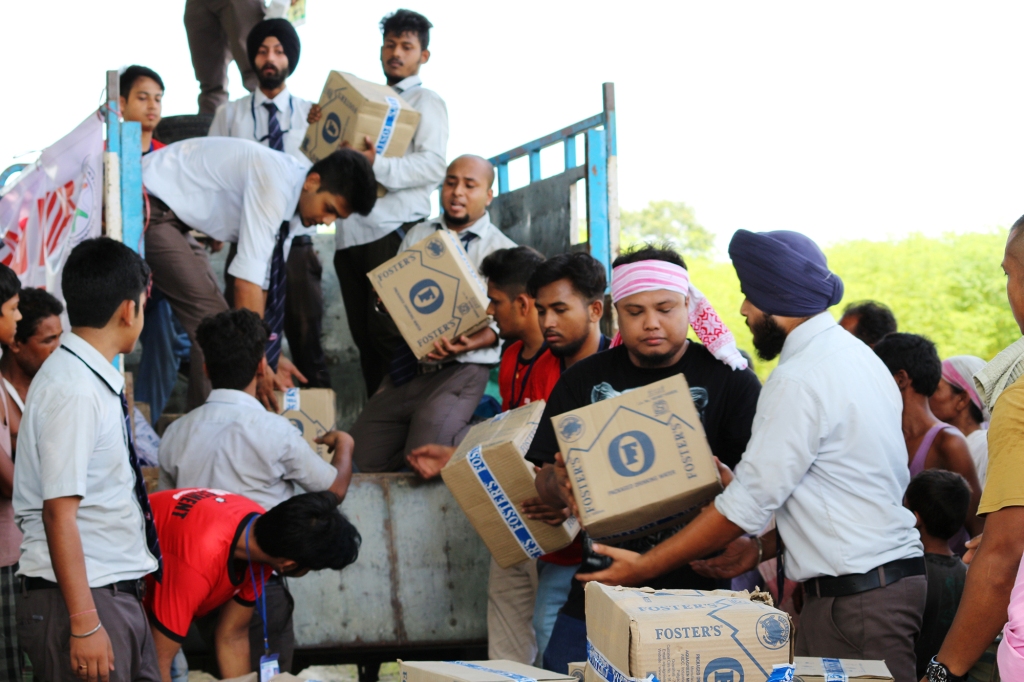 Flood relief camp by varsity 