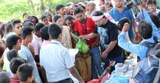 Flood relief camp by varsity 