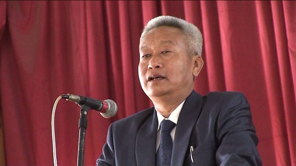 Khashim Vashum intending NPF candidate in 45-Chingai in Ukhrul
