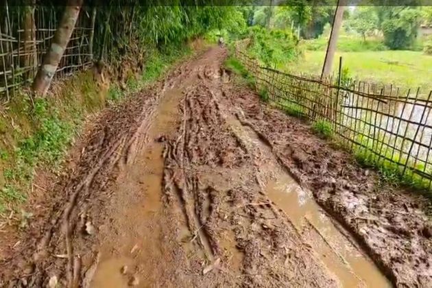 Border Village Residents in Nazira Demand Repair of Crumbling Road