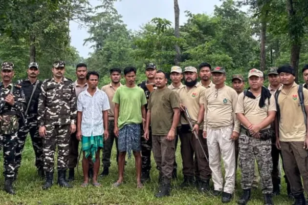 Three held in anti-poaching operations at Raimona National Park  Deck: