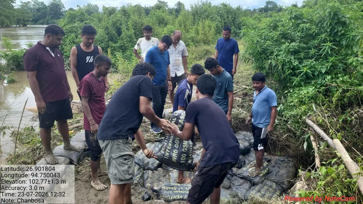 Dikhow Embankment Repairs Begin After Flood Devastation, Residents Question Delay