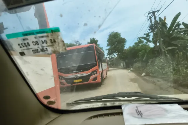 Flood-Hit Nazira Cries for Food, Water as Relief Falters; ONGC Buses Block Lifeline Road