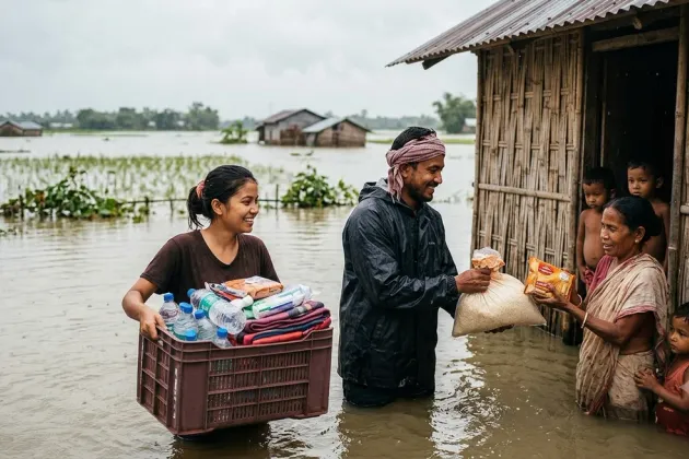 Humans for Humanity: How Assam's Flood Crisis Rekindles the Spirit of Compassion
