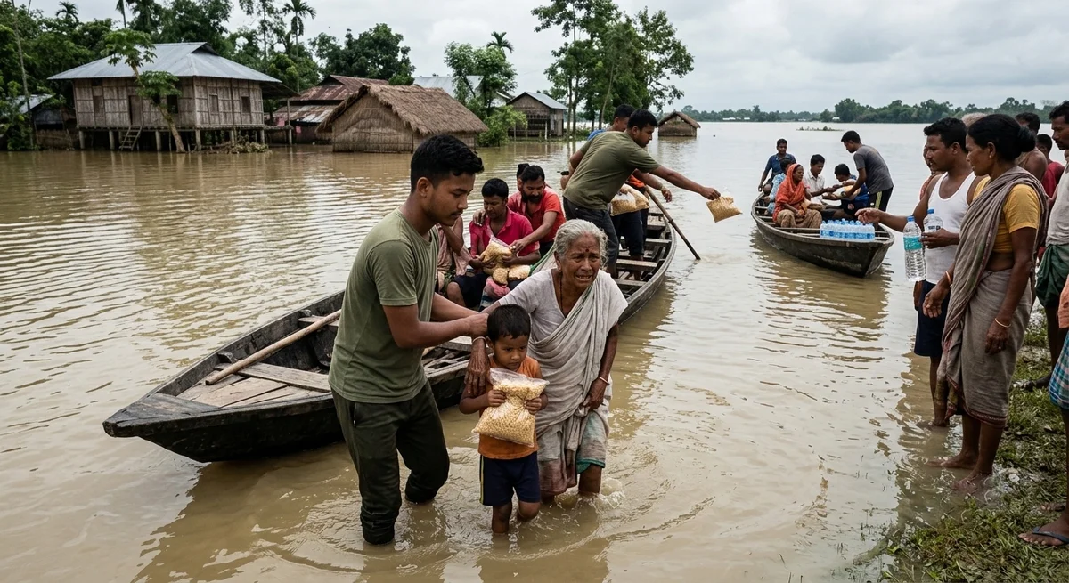 Humans for Humanity: How Assam's Flood Crisis Rekindles the Spirit of Compassion — photo 1