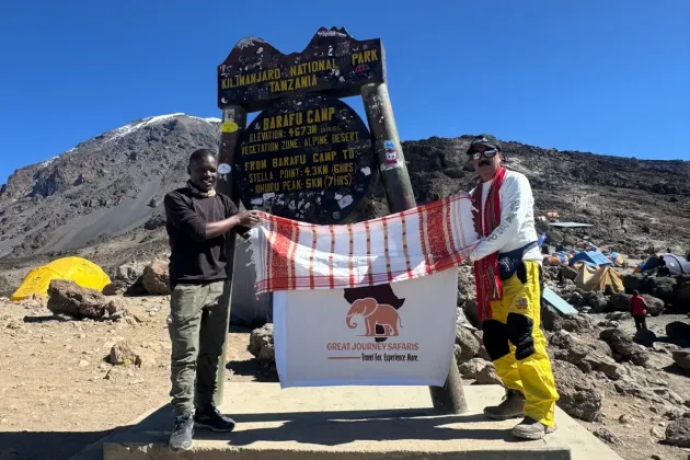 Journalist Pranay Bordoloi Summits Mount Kilimanjaro on Independence Day