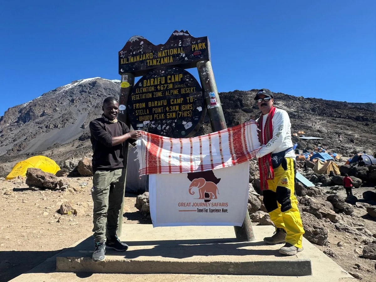 Journalist Pranay Bordoloi Summits Mount Kilimanjaro on Independence Day
