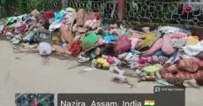 Post-flood garbage piles up in Nazira, residents fear health crisis