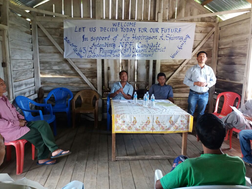 Hopingson's support keeps growing: Kamjong villagers commit to backing NPF ticket aspirant