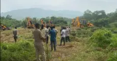 Eviction Drive Begins at Rangajan Tea Estate Along Assam–Nagaland Border