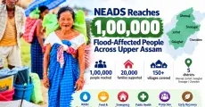 NEADS Reaches Nearly One Lakh Flood-Affected People Across Upper Assam