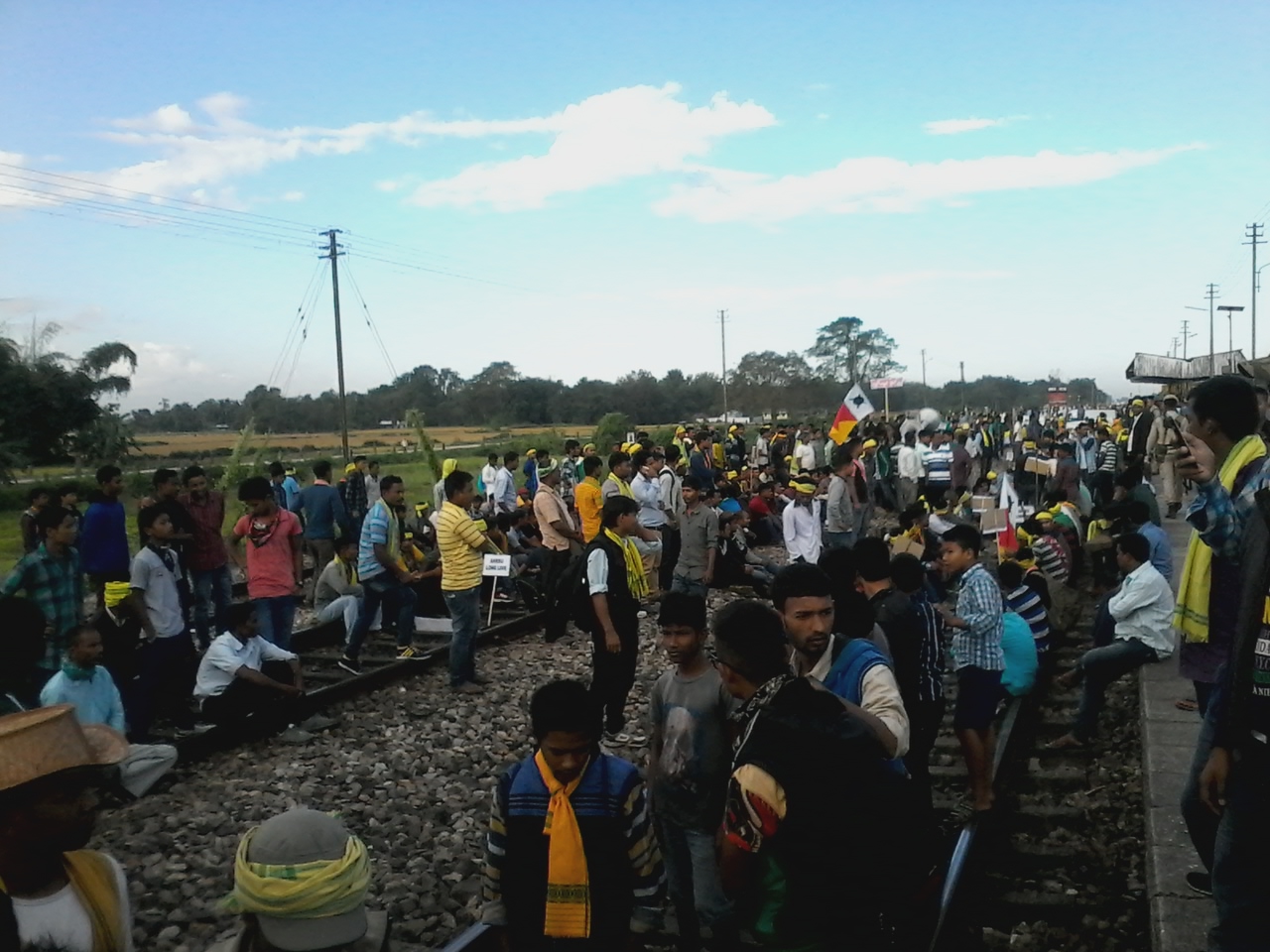 Rail blocked at Chautara