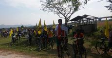 Bi-cycle rally seeking Bodoland