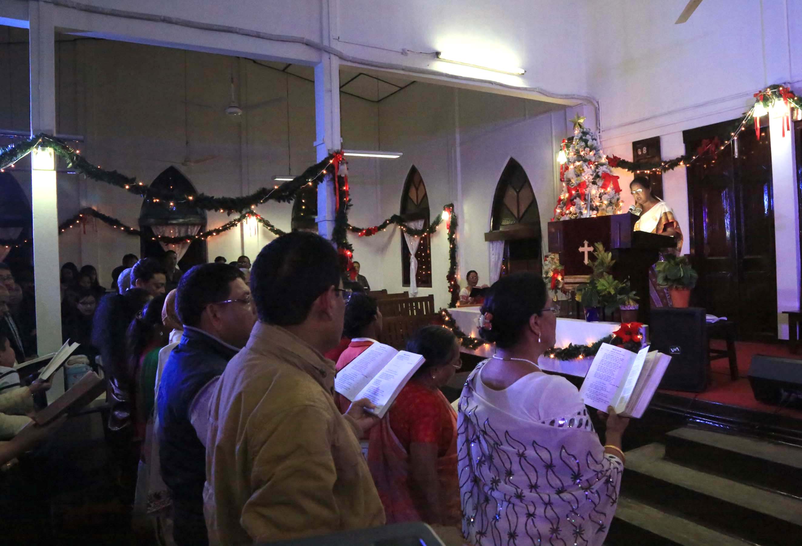 Christmas celebrations in peak