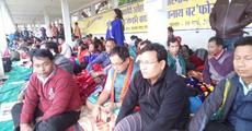 Indefinite hunger strike enters second day