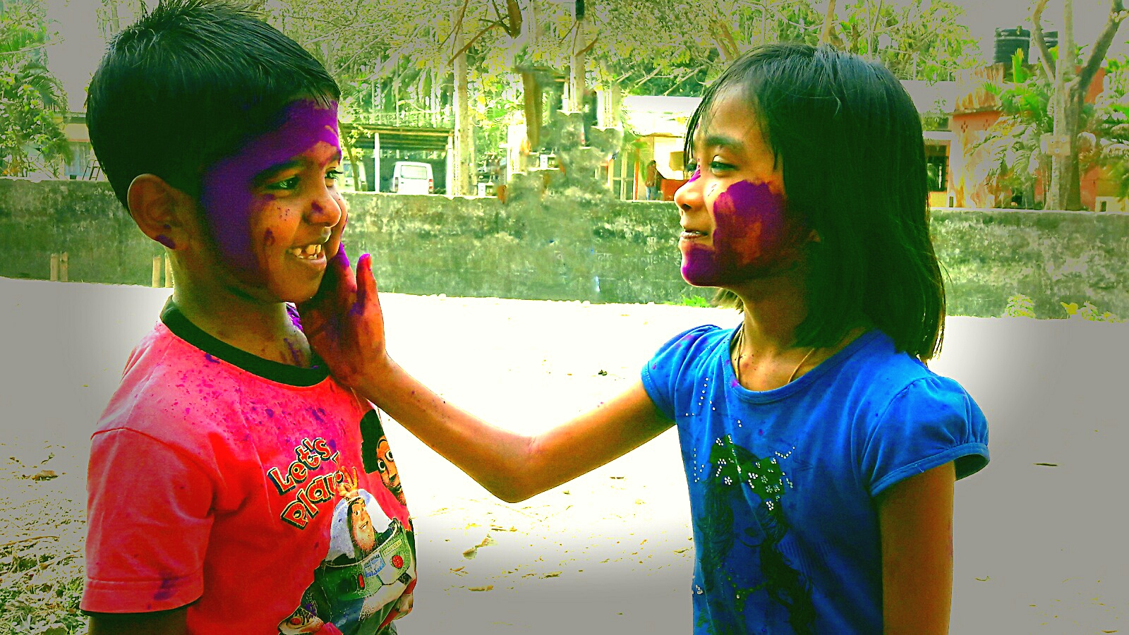 Holi celebrated at Tangla