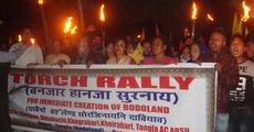 Torch rally for Bodoland 