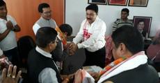 Pegu joins BJP to contest by poll