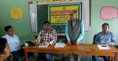 A Blood Donation Camp at Bodoland University